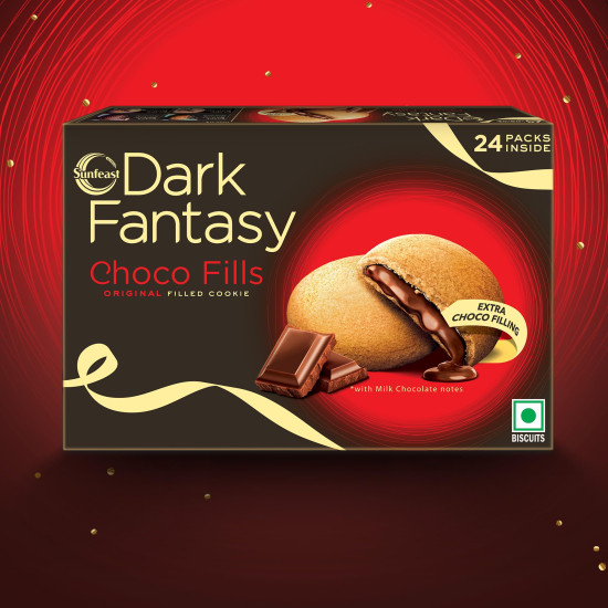 Sunfeast Dark Fantasy Choco Fills - Original Filled Cookies with Choco Crème