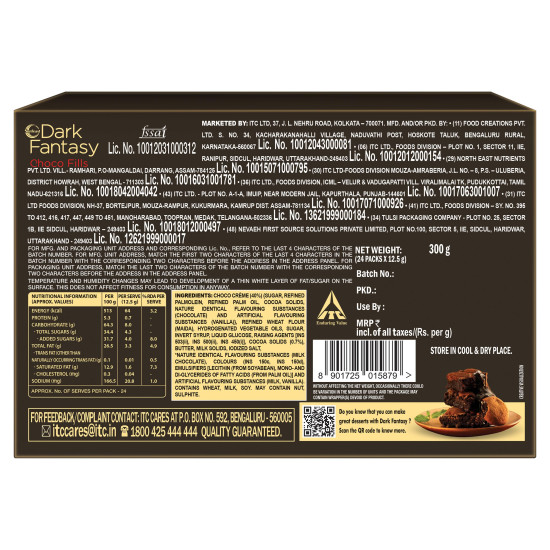 Sunfeast Dark Fantasy Choco Fills - Original Filled Cookies with Choco Crème
