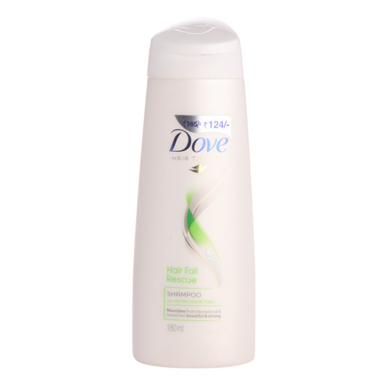 Dove Shampoo - Hair Fall Rescue, 180ml Bottle - Nourishing Hair Care