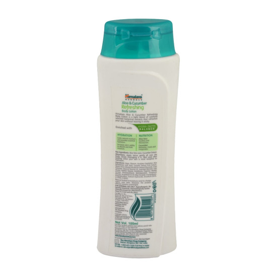 Himalaya Body Lotion - Aloe and Cucumber Refreshing, 100ml Bottle