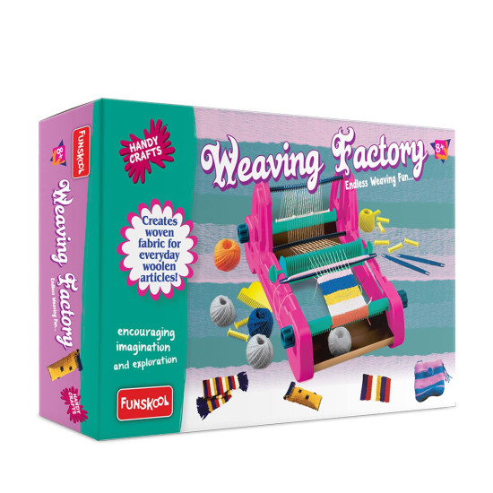 Funskool Handycrafts Weaving Factory - Portable Weaving Machine for Kids