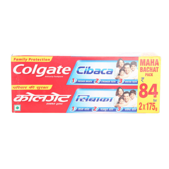 Colgate Toothpaste Cibaca - Cavity Protection, 2X175G Pack
