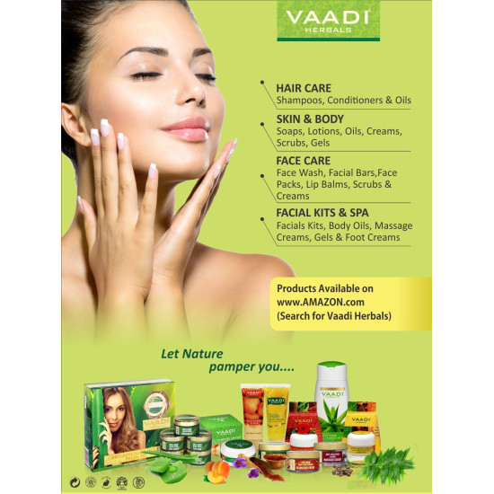 Vaadi Herbals Amla Shikakai Hair fall and Damage Control Shampoo with Olive Conditioner - Ayurvedic Hair Care