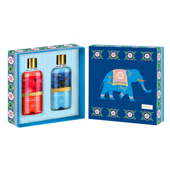 Vaadi Herbals Very Berry Shower Gels Gift Box - Nourishing Skincare