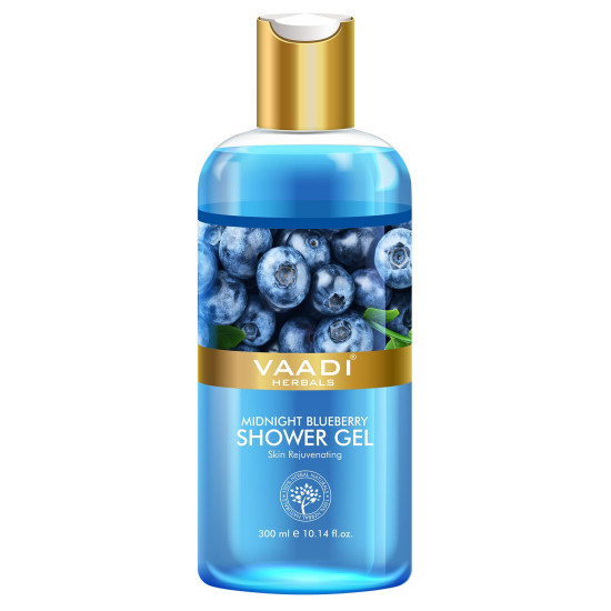Vaadi Herbals Midnight Blueberry Shower Gel - Enriched with Blueberry Extract