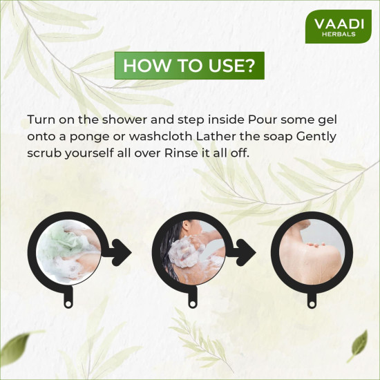 Vaadi Herbals Midnight Blueberry Shower Gel - Enriched with Blueberry Extract
