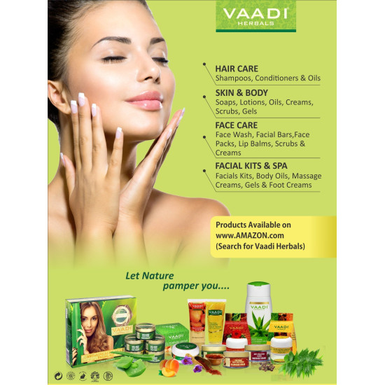 Vaadi Herbals Shower Gel, Refreshing Lemon and Basil - Skin Brightening & Detoxifying