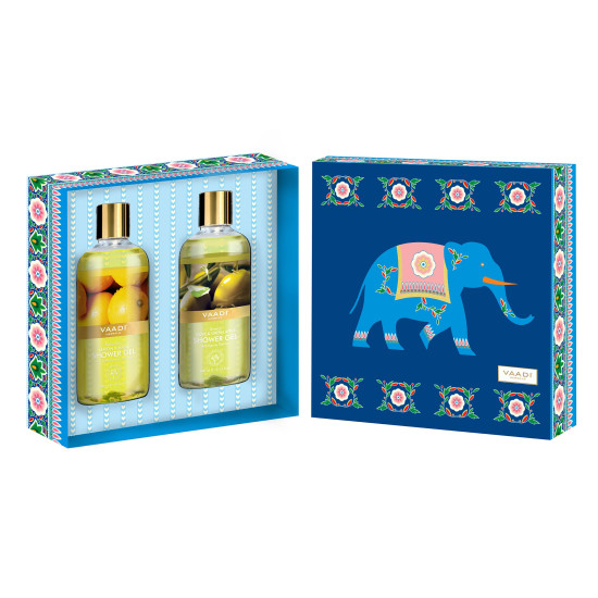 Vaadi Herbals Fresh Springs Shower Gel Gift Box - Vitamin C Enriched
