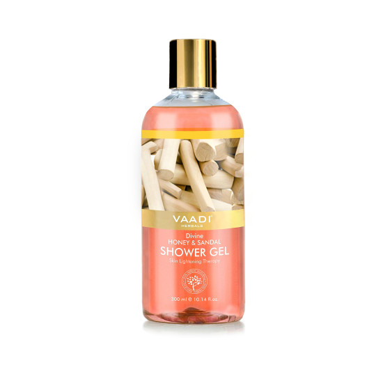 Vaadi Herbals Shower Gel, Divine Honey and Sandal - Natural Moisturizer