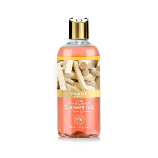 Vaadi Herbals Shower Gel, Divine Honey and Sandal - Natural Moisturizer