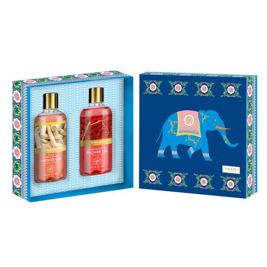 Vaadi Herbals Shower Gel, Divine Honey and Sandal - Natural Moisturizer