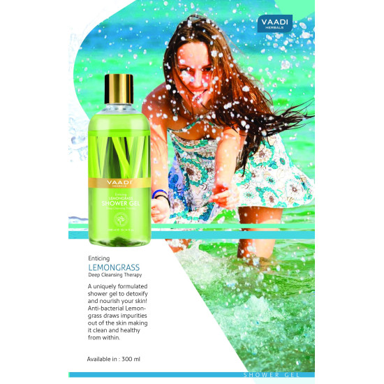 VAADI HERBALS Enduring Fragrance Shower Gel Gift Box 600ml - Detoxifying and Nourishing
