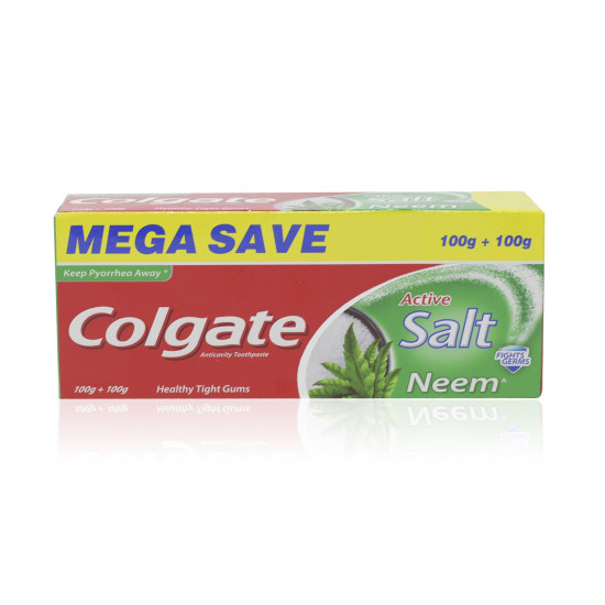 Colgate Toothpaste - Neem Active Salt, 2x100g Box - Oral Hygiene Solution