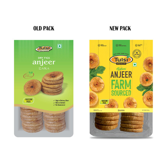 Tulsi Dry Figs Dried Anjeer Zaika 500 Gms - Nutritional Snack