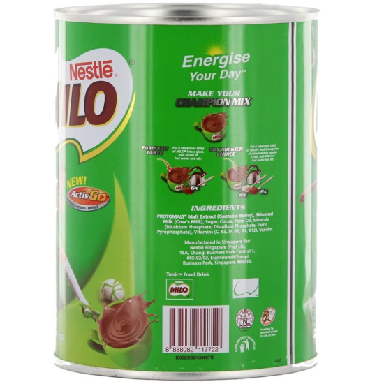 Nestle Milo Original Activ-Go Chocolate Malt Drink Powder - Fortified with Vitamins