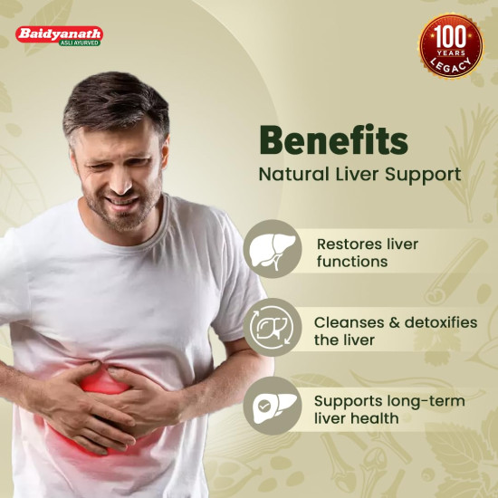 Baidyanath Liverole Strong - 50 Tablets (Pack of 3) | Ayurvedic Herbal Supplement with Kutki, Giloy, Arjuna, Bhringraj & 10+ Herbs for Liver Health