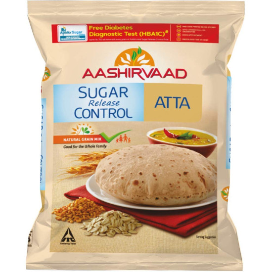 Aashirvaad Sugar Release Control Atta, 1kg - Low GI & Nutritious Flour