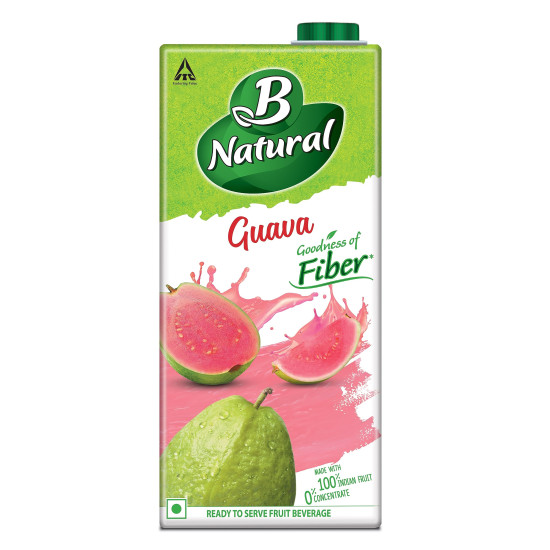 B Natural Guava Juice, Goodness of Fiber - 1 Litre