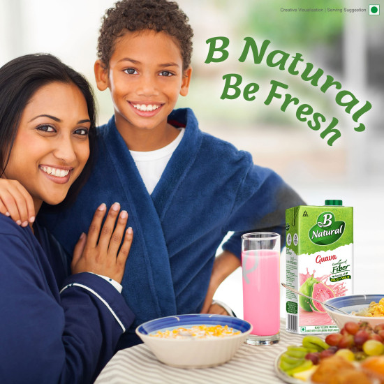 B Natural Guava Juice, Goodness of Fiber - 1 Litre