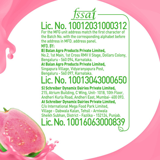 B Natural Guava Juice, Goodness of Fiber - 1 Litre