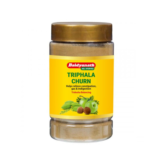 Baidyanath Triphala Churna | Helps Relieve Constipation | Quick Acidity & Gas Relief | Enriched With Amla - 500Gms (Pack Of 2)