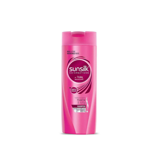 Sunsilk Lusciously Thick and Long Shampoo, 80ml - 2x Thicker Hair