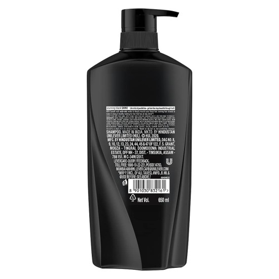 Sunsilk Stunning Black Shine Shampoo - Enriched with Amla Pearl Complex