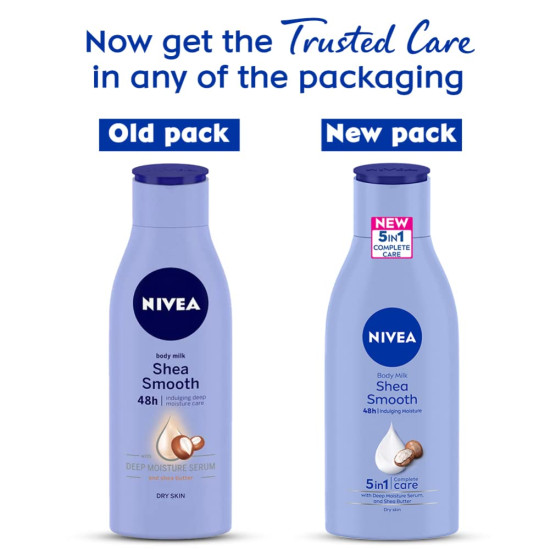 Nivea Body Lotion For Dry Skin - Shea Smooth with Shea Butter