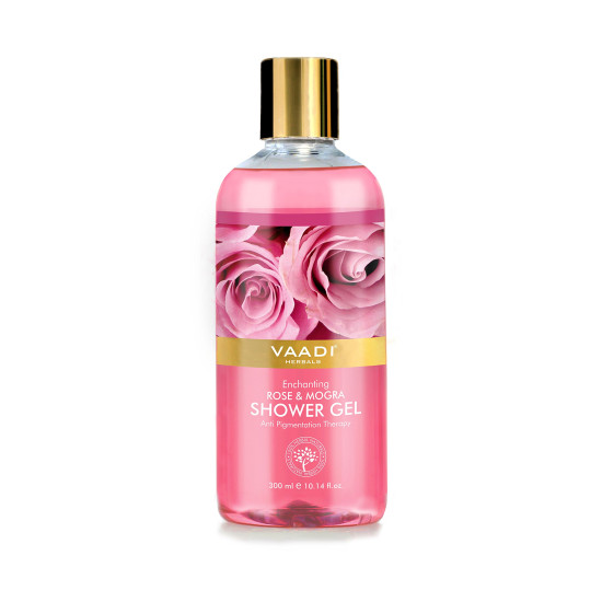 Vaadi Herbals Enchanting Shower Gel - Rose & Mogra, 300g (Pack of 3) Vaadi Herbals Enchanting Shower Gel - Rose & Mogra, 300g (Pack of 3)