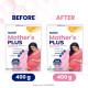 Horlicks Mother's Plus Kesar 400 G BIB, For Pregnancy And Lactation With Protein For Birth Weight And DHA For Brain Development - No Added Sugar 20Sachets, 400 Grams Powder, 20 Servings