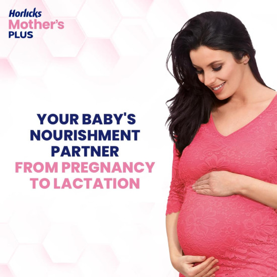 Horlicks Mother's Plus Kesar 400 G BIB, For Pregnancy And Lactation With Protein For Birth Weight And DHA For Brain Development - No Added Sugar 20Sachets, 400 Grams Powder, 20 Servings