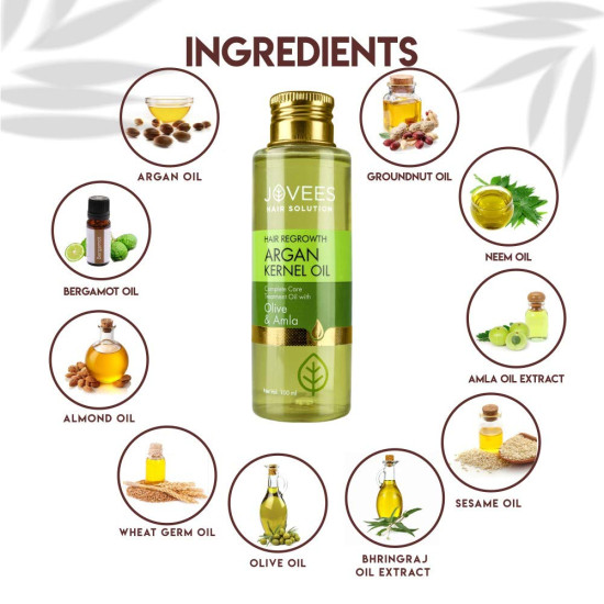 Jovees Hair Growth Argan Kernel Oil - Nourishing Hair Solution