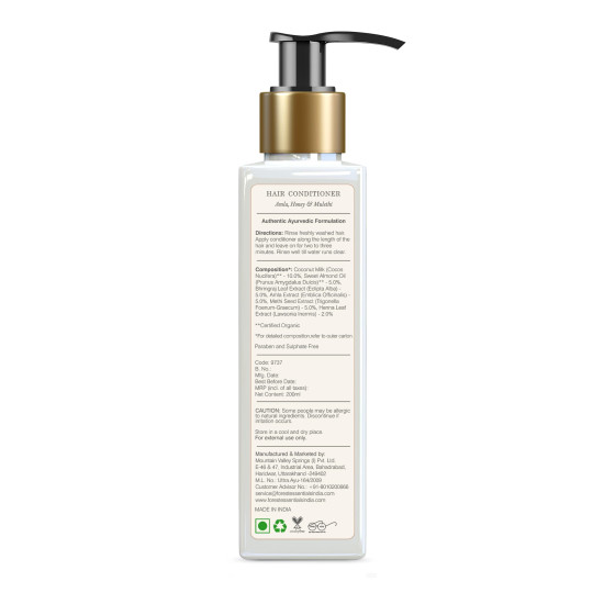Forest Essentials Hair Conditioner Amla, Honey & Mulethi - Nourishing Ayurvedic Formula