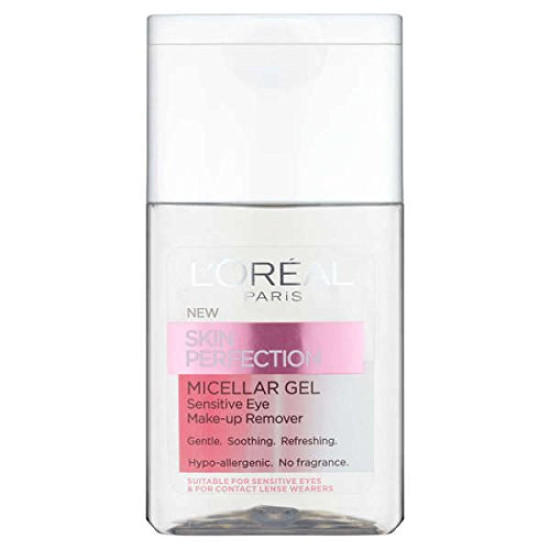 L'Oréal Skin Perfection Micellar Eye Makeup Remover Gel 125ml with Ayur Combo - Gentle Cleansing
