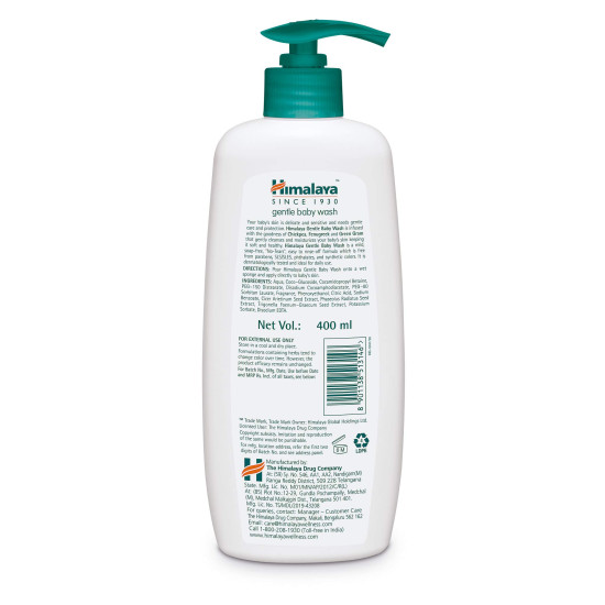 Himalaya Gentle Baby Wash 400ml - Ideal for Newborns Himalaya Gentle Baby Wash 400ml - Ideal for Newborns