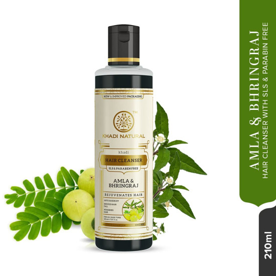 Khadi Natural Amla & Bhringraj Shampoo - Control Dandruff & Hair Fall