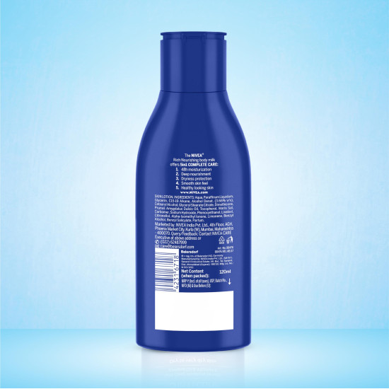NIVEA Nourishing Body Milk 120ml - Deep Moisture Serum & 2X Almond Oil