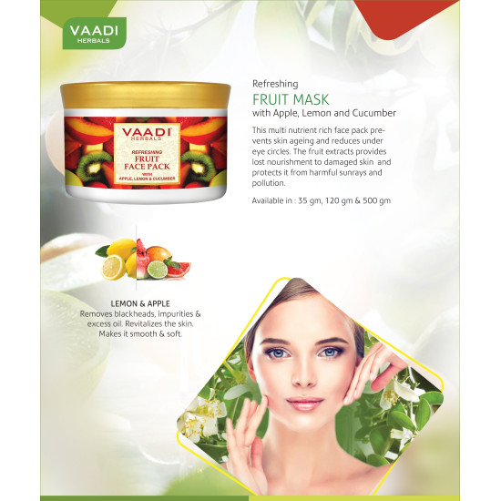 Vaadi Herbals Refreshing Fruit Face Pack - Natural Skincare Solution