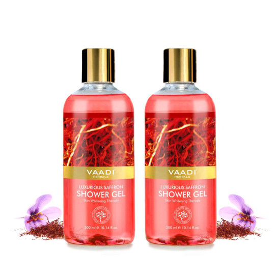 Vaadi Herbals Luxurious Saffron Shower Gel - Skin Lightening Formula