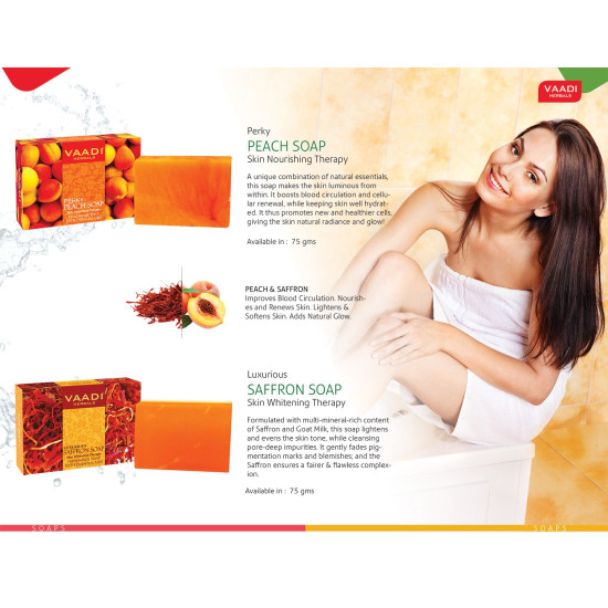 Vaadi Herbals Luxurious Saffron Shower Gel - Skin Lightening Formula