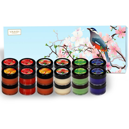Vaadi Herbals 24 Premium Lip Balm Assorted Gift Box - Natural Lip Care