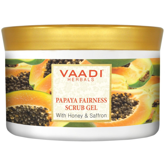 Vaadi Herbals Papaya Fairness Scrub Gel - Glowing Skin Solution