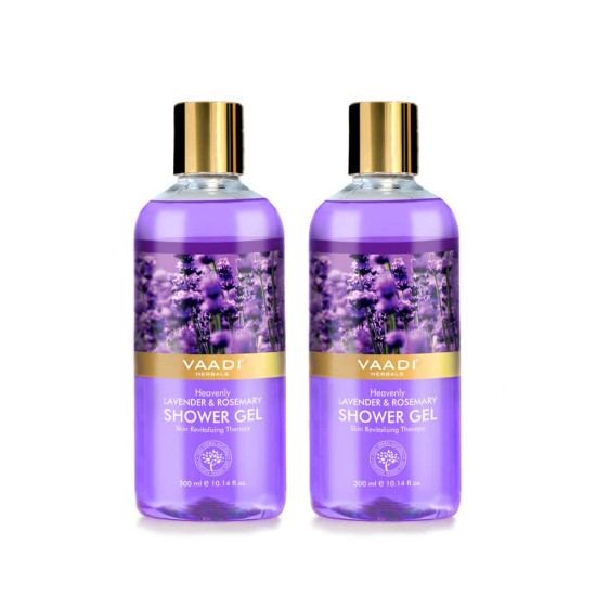 Vaadi Herbals Heavenly Shower Gel - Lavender & Rosemary - Rejuvenate Your Skin