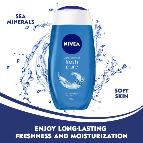 NIVEA Body Wash, Fresh Pure Shower Gel - Refreshing Aquatic Scent