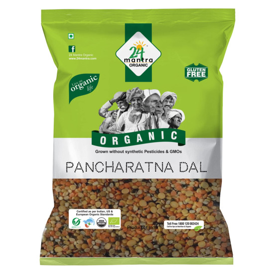 24 Mantra Organic Panchratan Dal - 100% Organic & Chemical Free