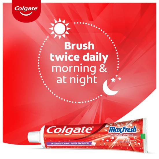 Colgate MaxFresh Toothpaste - Spicy Fresh Red Gel with Menthol