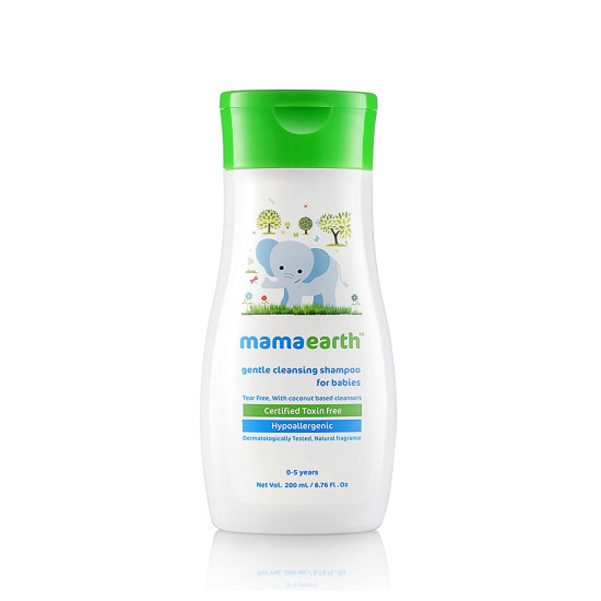 Mamaearth Gentle Cleansing Shampoo for Babies - Toxin Free & Dermatologically Tested