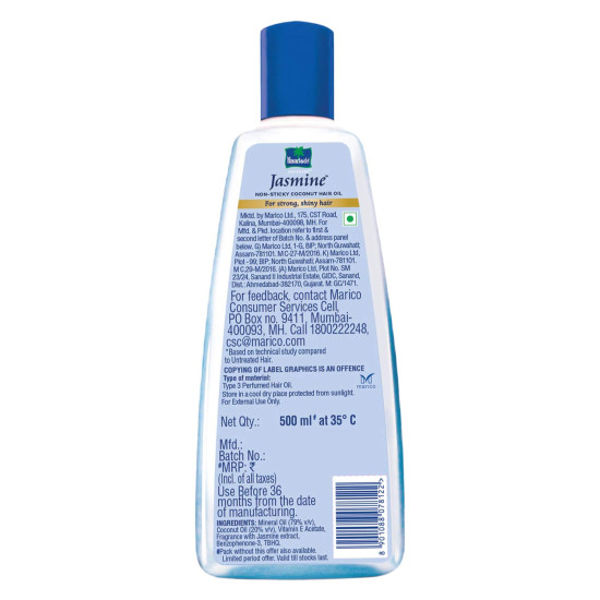 Parachute Advansed Jasmine Coconut Hair Oil - Nourishing & Non-Sticky