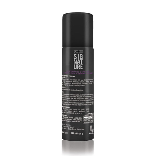 AXE Signature Maverick Body Perfume, 122ml - Long-lasting Fragrance