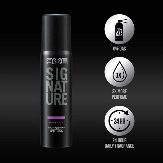 AXE Signature Maverick Body Perfume, 122ml - Long-lasting Fragrance